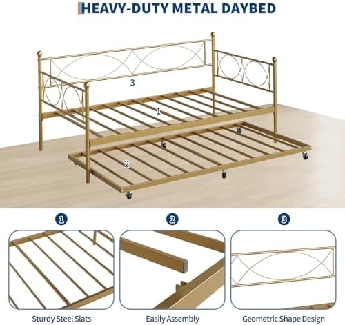 GAOMON Daybed with Trundle - Image 5