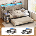 MSmask Daybed with Trundle & 3 Storage Drawers, Full Size DayBed Frame with by MSMASK