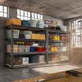 REIBII 2000LBS Storage Shelves, 4-Tier Adjustable Garage Shelving by REIBII