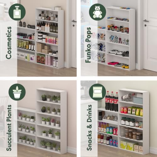 Furinno Basic DVD Shelf, 5-Tier CD Rack, Cube Storage - Image 5