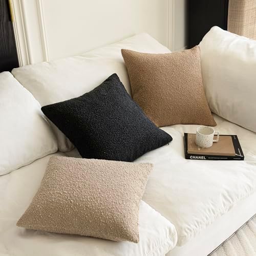 Foindtower Cozy Textured Boucle Lumbar Throw Pillow Covers 12x20 Inch - Image 6