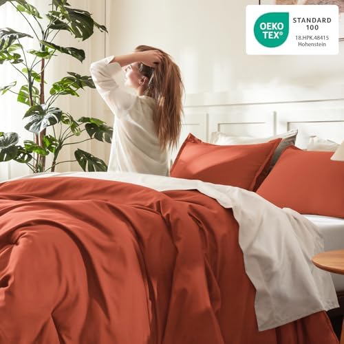Litanika Comforter Full Size, 3 Pieces Lightweight Solid Bed Set - Image 4