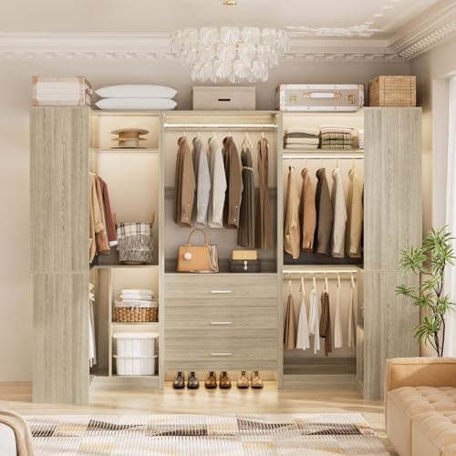 Aheaplus Closet System with Drawer, U-Shaped，Set of 3 - Image 2