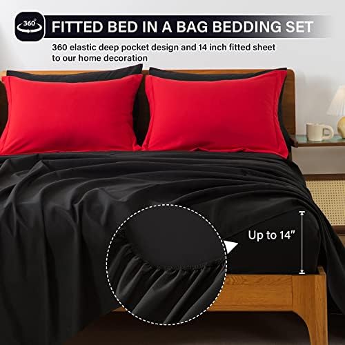 7pcs Reversible Comforter Set Full Down Alternative Bedding Sets - Image 6