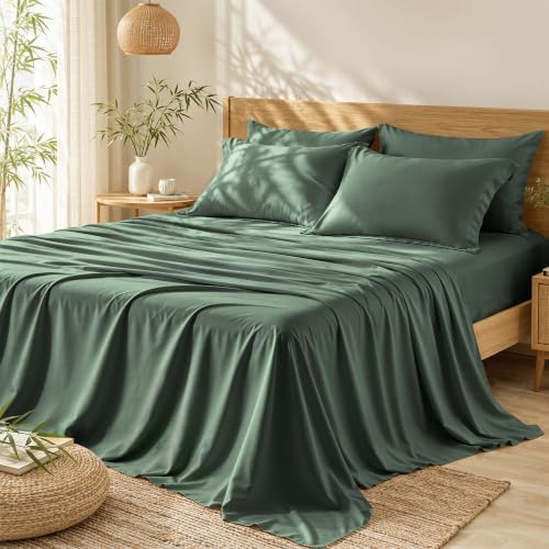 6 Piece Full Size Sheets Set, Rayon Derived from Bamboo - Image 2