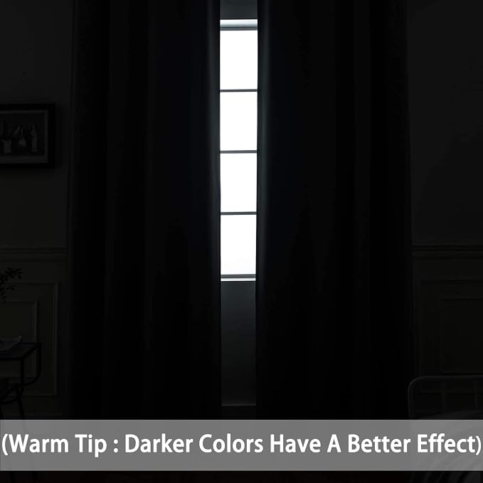 Yakamok Dark Green Blackout Curtains - Image 3