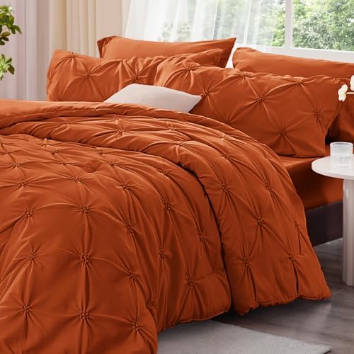 BEDELITE King Comforter Set Burnt Orange, Fluffy & Soft Comforter - Image 2
