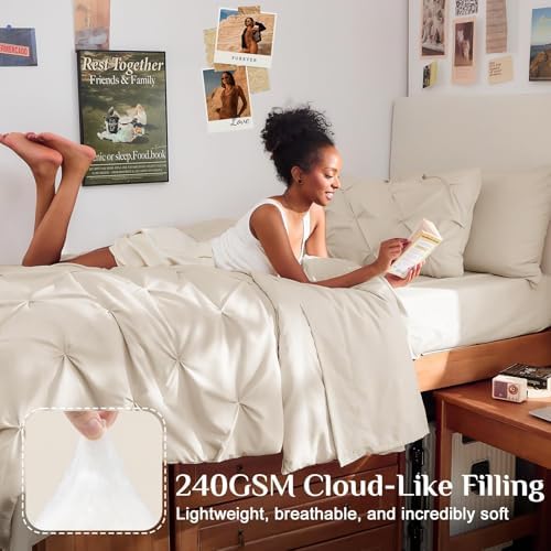 JOLLYVOGUE Twin Comforter Set 5 Pieces - Image 2