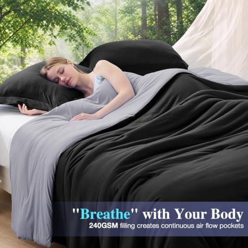 MUXHOMO Cooling Comforter Queen Size, 3-Piece Reversible Bed Set - Image 6