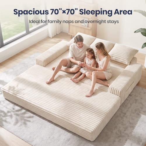2-in-1 Convertible Sofa Bed - Image 4