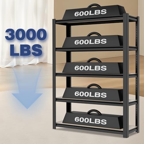 WORKPRO 5-Tier Black Shelving - Image 3