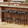 Compact 24 Inch Counter Height Bar Stools Set of 3 by Vellorise