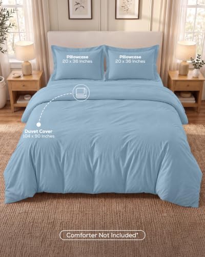 Duvet Cover King, 3 Piece Set, Extra Soft - Image 3