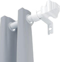 Curtain Rods for Windows 36-78 inch, 5/8 inch White Curtain Rod by Unknown