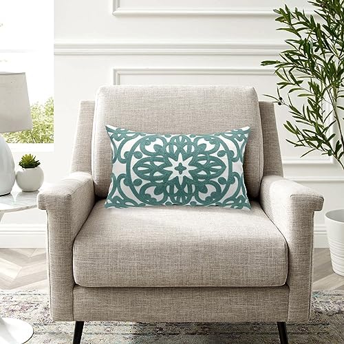 Alysheer Boho Embroidered Lumbar Throw Pillow Cover 12"x 20" - Image 6