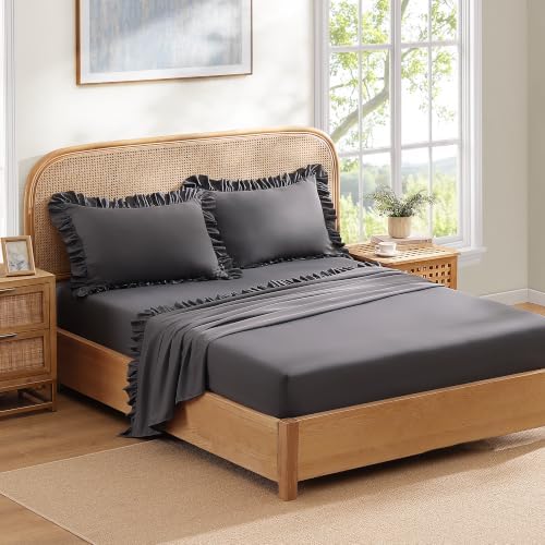 ROSE&RISY Queen Ruffle Sheet Set 4 Piece by ROSERISY
