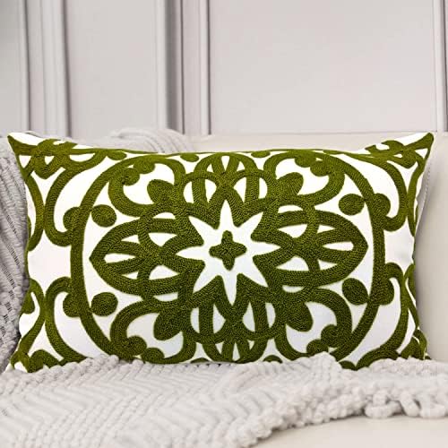 Alysheer Embroidered Lumbar Throw Pillow Cover 12"x 20" - Image 2