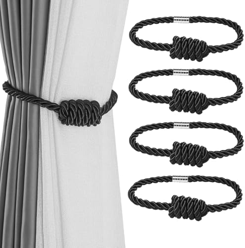 Magnetic Curtain Tiebacks-Handmade Woven Tie-Backs by fenghuangwu