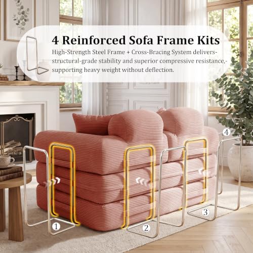 Convertible Sofa Bed, Boneless Couch - Image 3