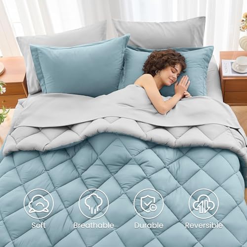 MUXHOMO Twin Comforter Set 5 Pieces - Image 6