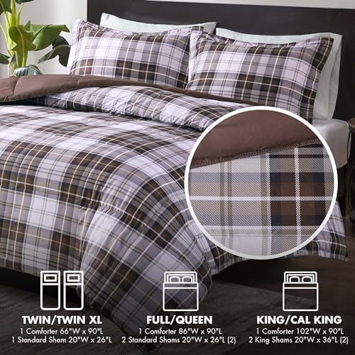 Madison Park Parkston Plaid Twin Comforter Set - Image 4