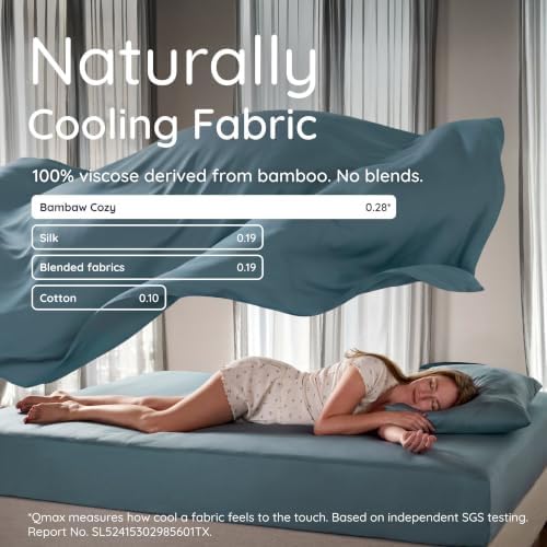 Bambaw Queen Sheet Set – 4pcs 100% Viscose Derived from Bamboo Sheets Set - Image 7