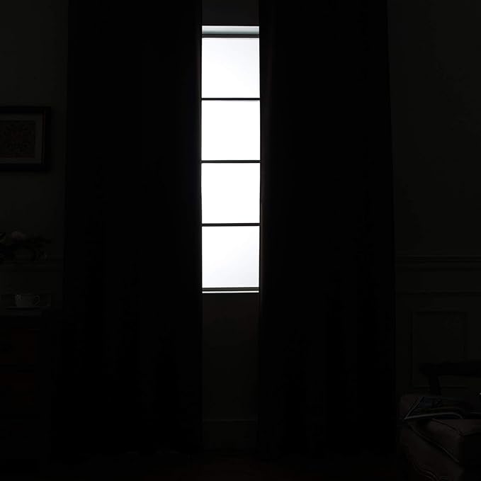 Yakamok Room Darkening Grommet Window Drapes Thermal Insulated Light Blocking - Image 2