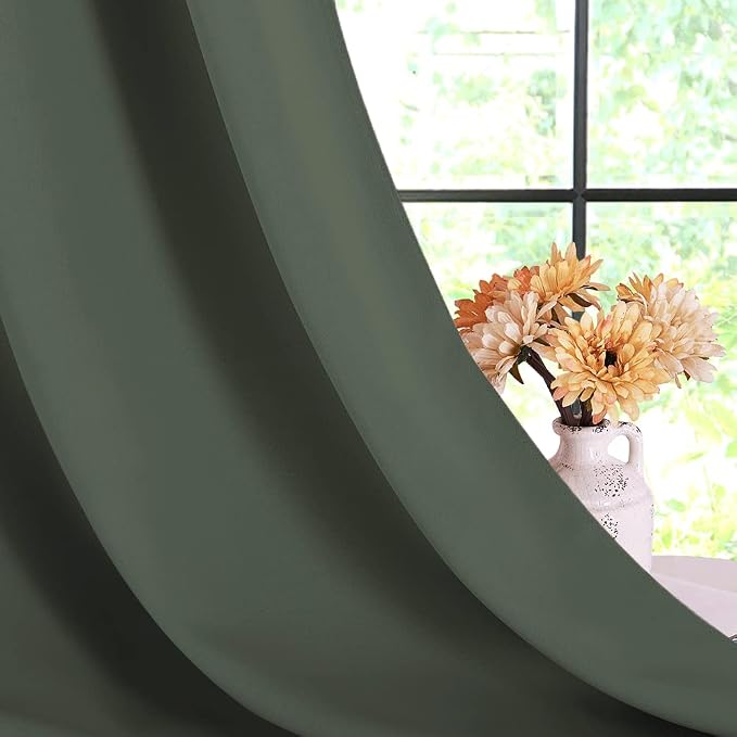 NICETOWN Short Blackout Curtains Noise Reducing, Thermal Insulated and Privacy - Image 6