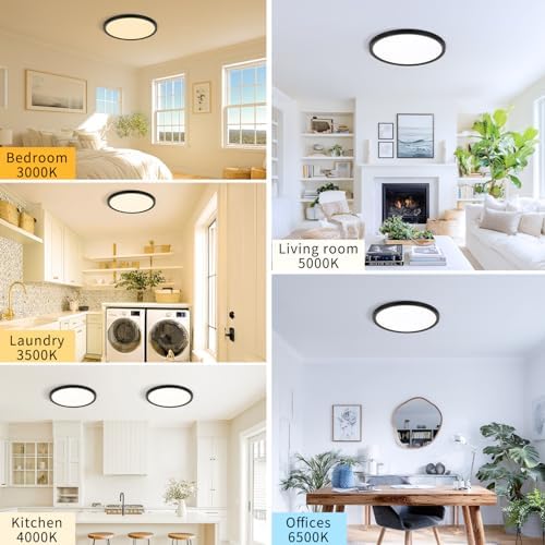 6Pack 11.4 Inch LED Flush Mount Ceiling Light - Image 7