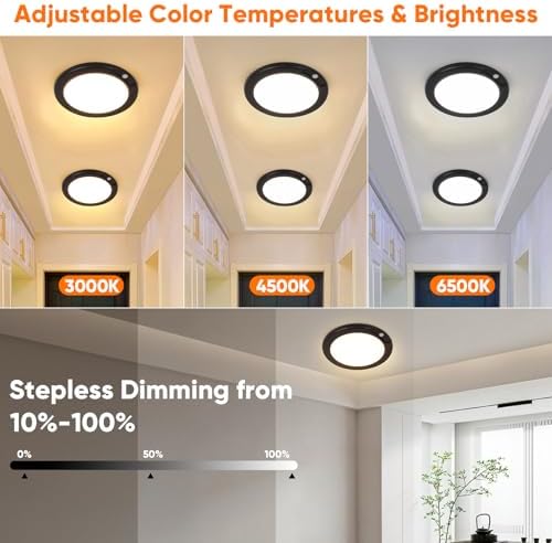 Rechargeable Motion Sensor Ceiling Light, Battery Operated Closet Light - Image 6