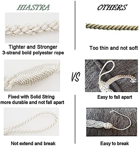 Curtain Tiebacks Ropes, Off White - Image 3