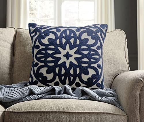 Alysheer Embroidered Decorative Throw Pillow Cover 20"x 20" - Image 2
