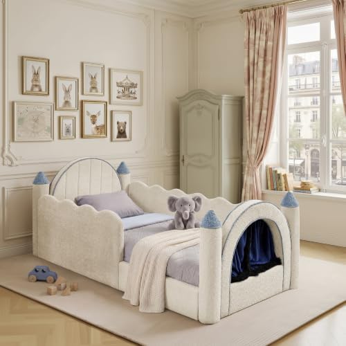 Twin Size Castle Style Kid Floor Bed Frame by Unknown