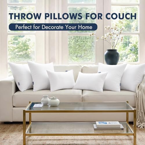 MIULEE 18x18 Throw Pillow Insert, Decorative Pillows - Image 4