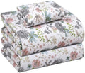 RUVANTI 100% Cotton Twin Sheets, Percale Twin Sheet Set, Dandelion Field by Ruvanti