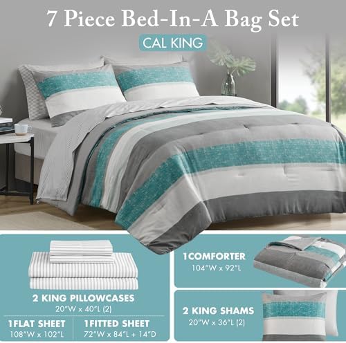 Madison Park Essentials King Comforter Set, Bed in A Bag Comforter & Sheet Set - Image 5