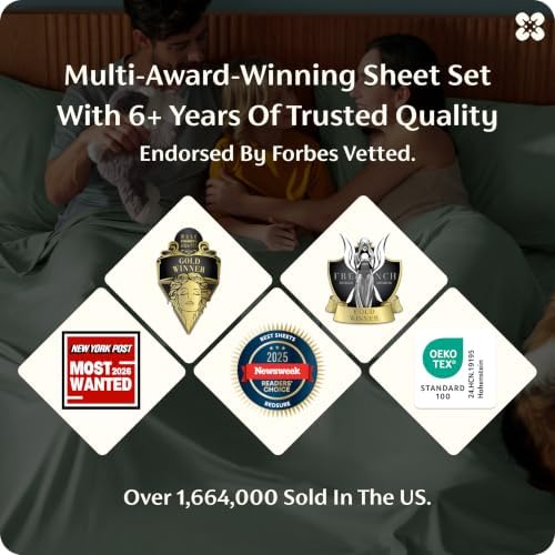 Bedsure PureWoven 100% Rayon Derived from Bamboo, Queen Sheets, 4 Pieces - Image 2