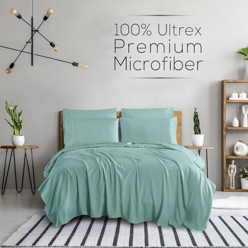 Mueller Luxury 6 PC Full Size Bed Sheets, Super Soft, Deep Pocket up to 16" - Image 2