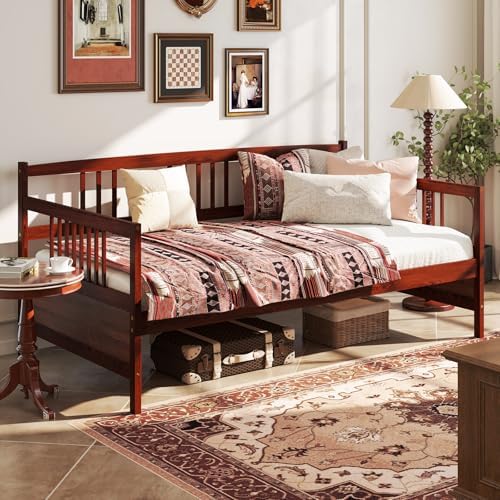 GIANTEX Twin Daybed Frame, Wooden Sofa Bed Guest Bed by Giantex