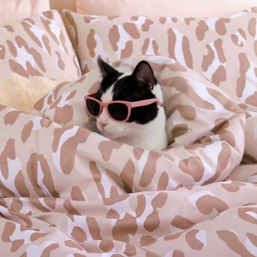 Cheetah Print Comforter Set King Size, Luxury Leopard Print Bedding - Image 4