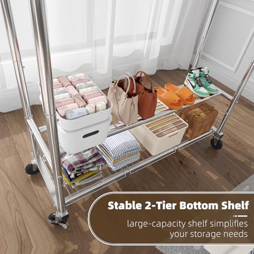 Simple Trending Heavy Duty Clothing Clothes Rack - Image 5