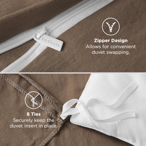 Bedsure Prewashed Twin/Twin XL Duvet Cover, Cotton-Like Bedding Set - Image 5