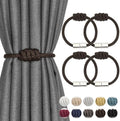 NICEEC 4 Pack Mini Magnetic Curtain Tiebacks Modern Simple Style Drape Tie by NICEEC