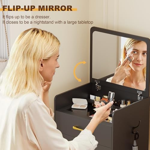 Lvifur Small 3-in-1 Vanity Desk - Image 4