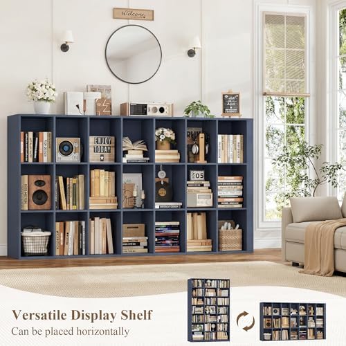 HOSTACK 86" H Triple Wide Bookshelf and Bookcase, 7 Tier Tall Bookshelf - Image 5