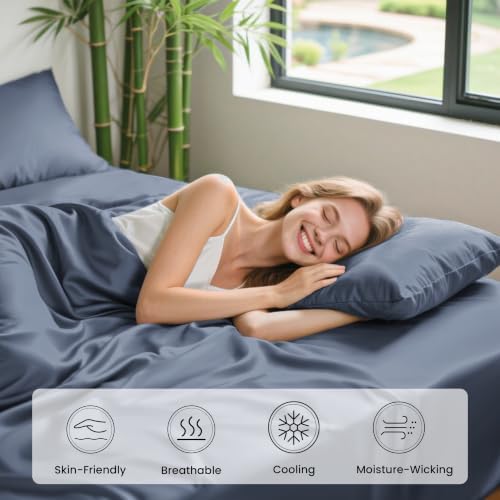 Love's cabin 100% Rayon Derived from Bamboo, King Size Sheet Set, 4 Pieces - Image 5