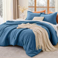 MUXHOMO King Comforter Set, 3-Piece All-Season Bedding by MUXHOMO
