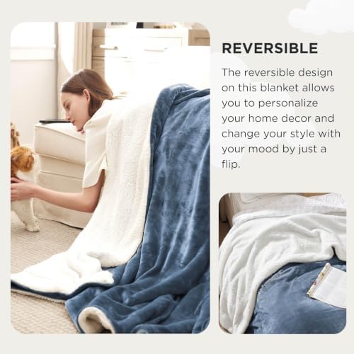 Bedsure GentleSoft Sherpa Fleece Cal King Blankets - Image 6