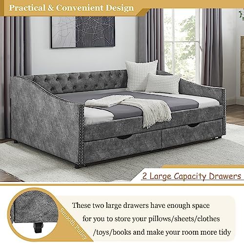 Wood Full Size Daybed, Day Bed Frame - Image 4