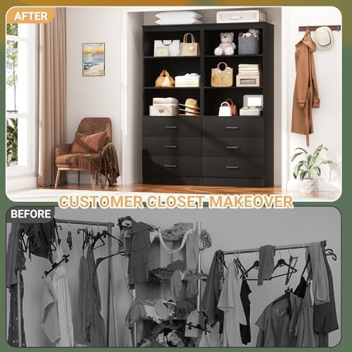 Aheaplus 47.2" Closet Drawers System, Closet System - Image 7
